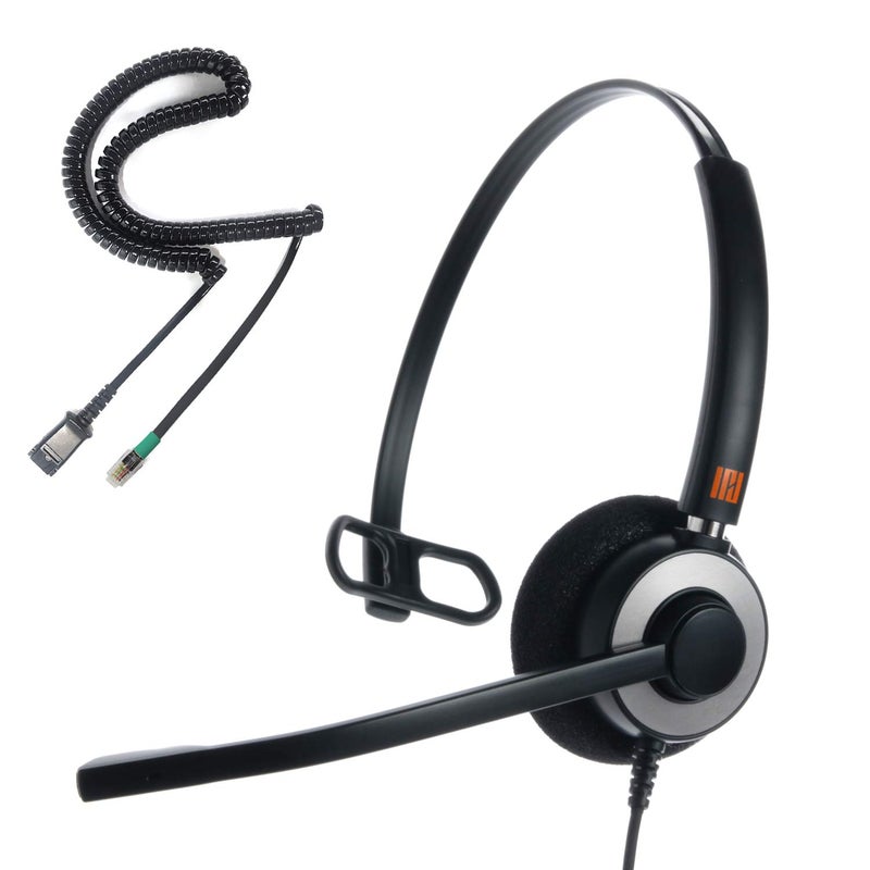 IPD IPH-160 Phone Headset with Noise Cancelling Microphone for Office and Call Center - Compatible with with All Yealink SIP,Snom, Greandsteam & LG landline Phones - Image 1